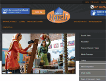 Tablet Screenshot of maharajahaveli.com.au